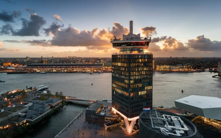 Amsterdam: A'DAM Lookout Ticket and Lunch or Dinner Voucher - Dining with a View: Skybar & Restaurant Madam