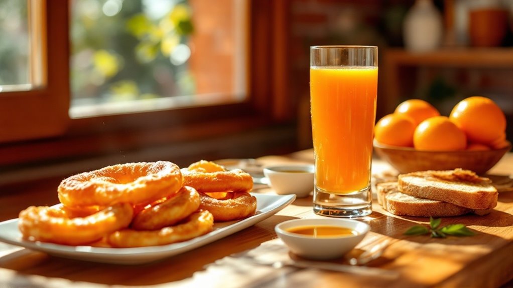 fresh orange juice drink