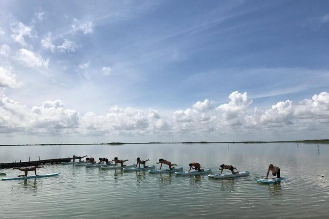 Stand Up Paddle Yoga Class at Private Lagoon